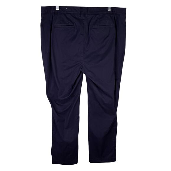 Talbots The Perfect Chino Pants 16W Navy Straight Leg - Picture 10 of 13